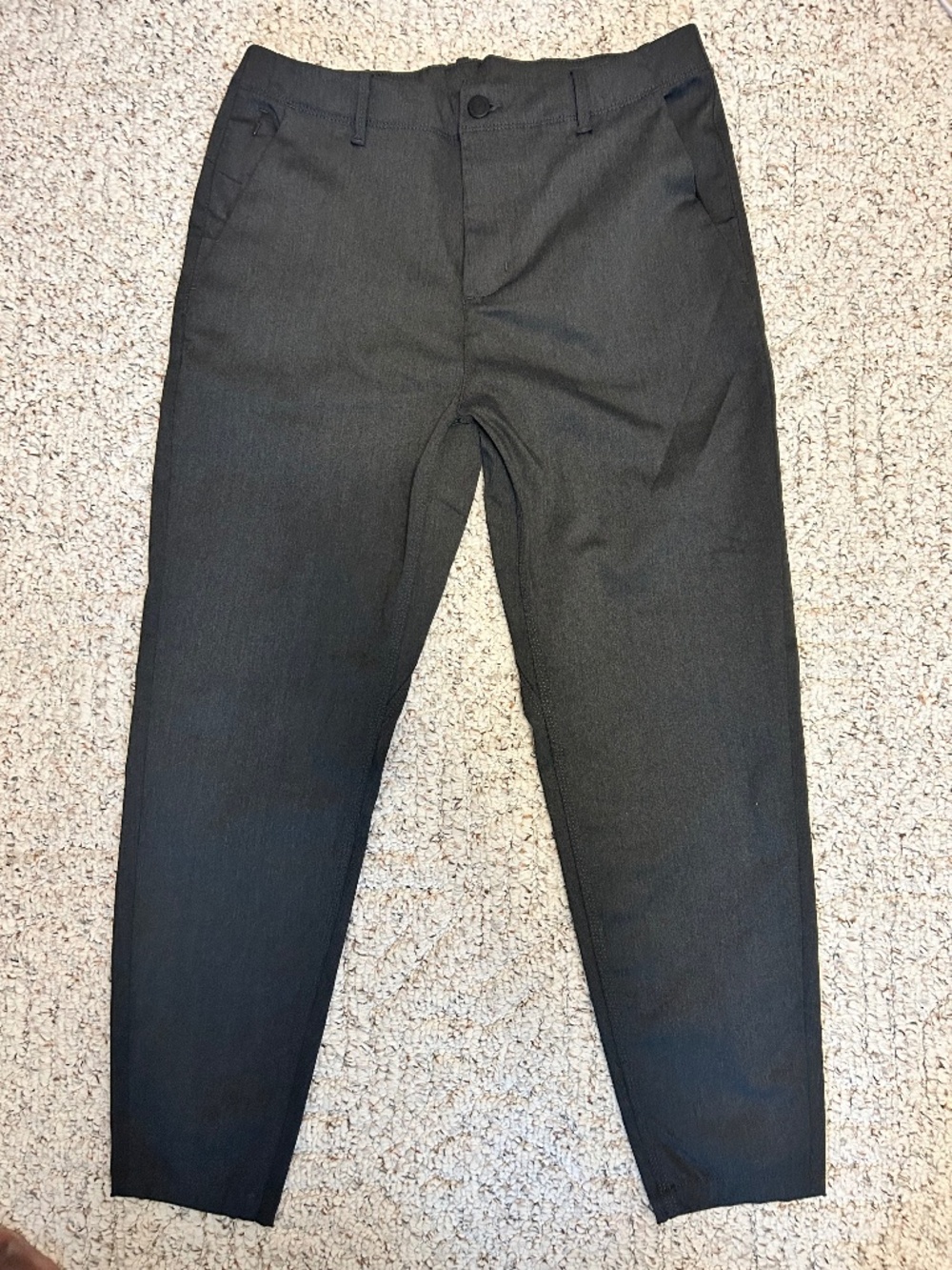 DUER Mens Smart Stretch Tech Taper Pants Grey 33x28